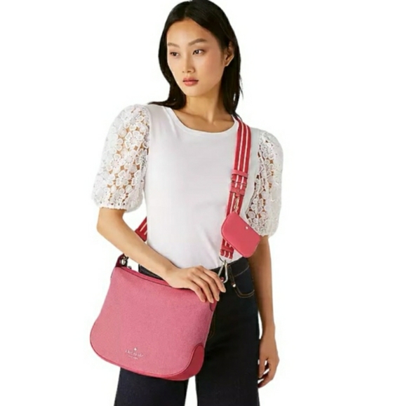 MWT 💖 KATE SPADE ♠️ NEW YORK ROSIE LARGE CROSSBODY PINK PEPPE - Picture 11 of 12